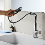 IFEEL Mixer Tap with Pull-Out Spray, Countertop Basin Tap 011539 Chrome