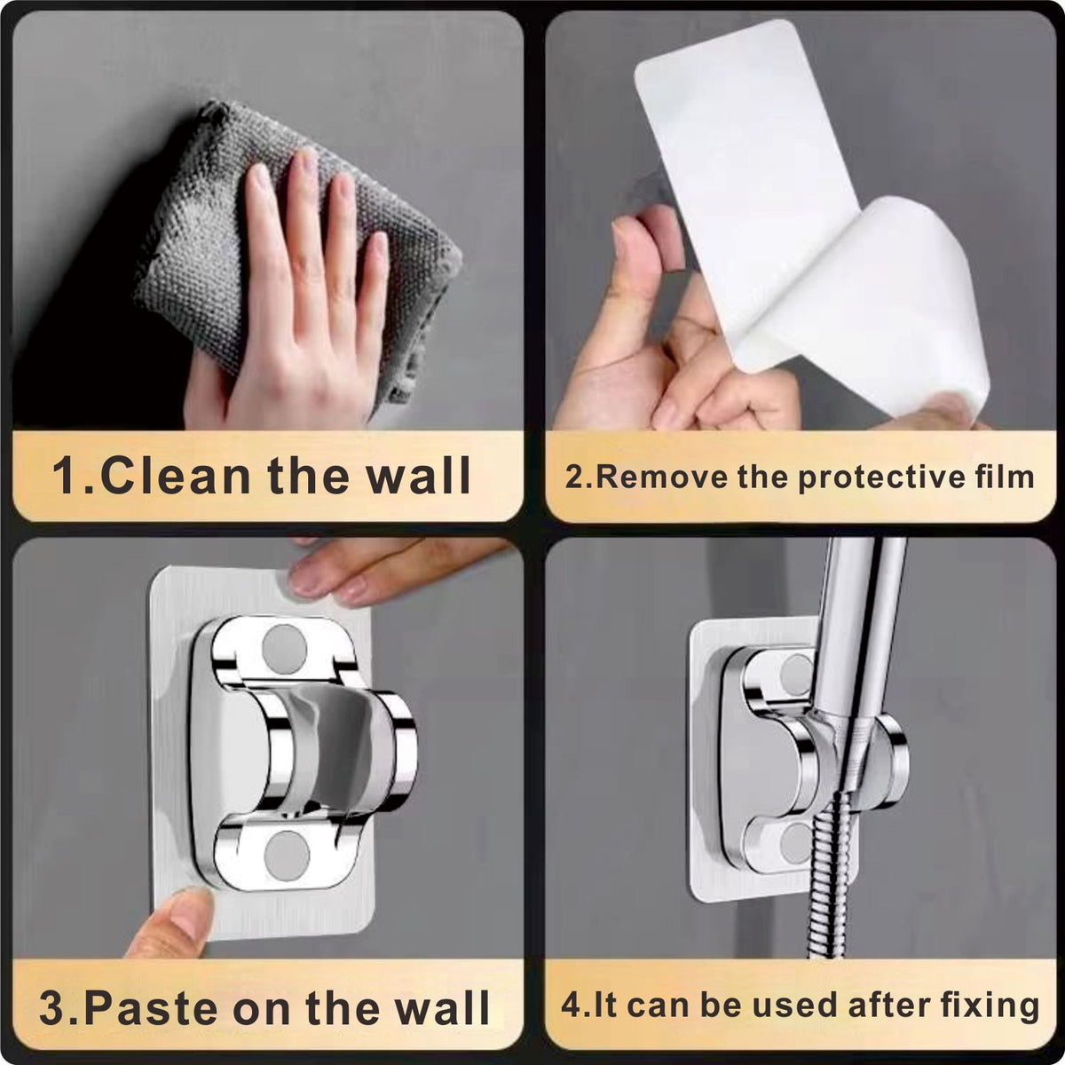 IFEEL Stainless Steel Handheld Bidet Sprayer Kit set of 3 0425 Chrome