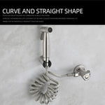 IFEEL Stainless Steel Handheld Bidet Sprayer Kit set of 3 0529 Hair Line