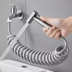 IFEEL Stainless Steel Handheld Bidet Sprayer Kit set of 3 0529 Hair Line