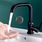 Black Basin Tap with 360 rotation on both handles