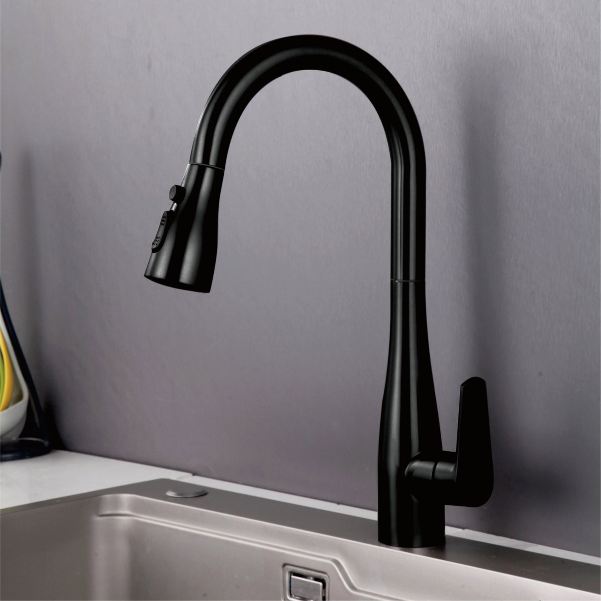 IFEEL Kitchen Sink Mixer Tap Black 0618B