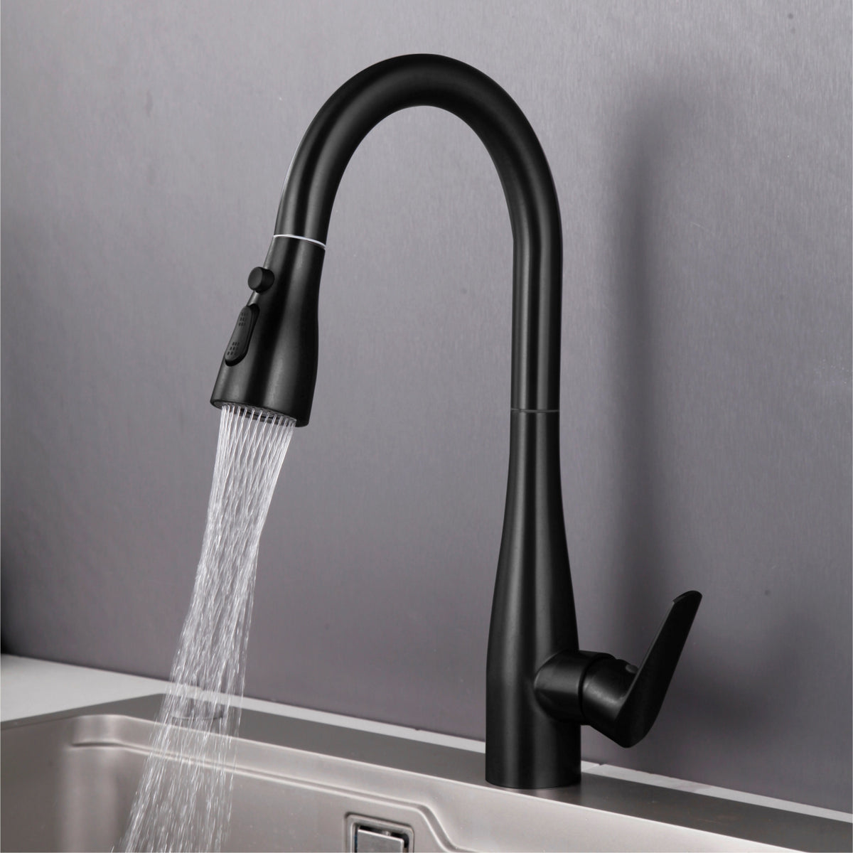 IFEEL Kitchen Sink Mixer Tap Black 0618B