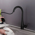 IFEEL Kitchen Sink Mixer Tap Black 0618B