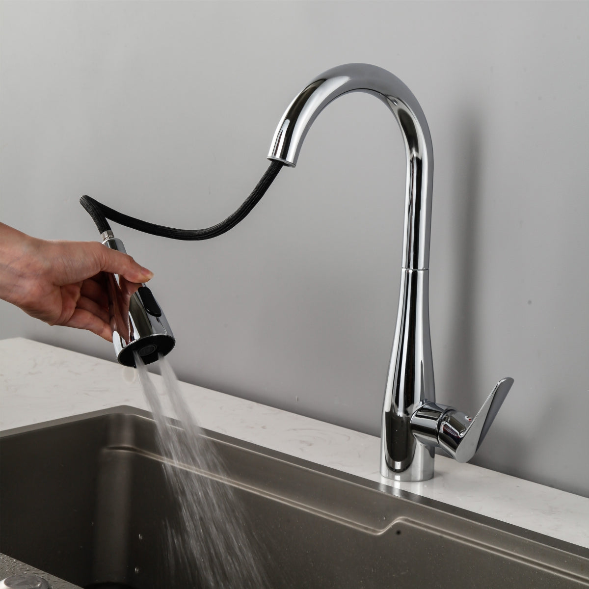 IFEEL Kitchen Sink Mixer Tap Chrome 0618C