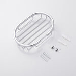 Modern Oval Shaped Chrome Mountable Soap Basket