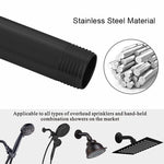 Round Shower Head & Arm set - Black