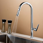 Pull Out Kitchen Sink Mixer Tap Pillar Type 1177