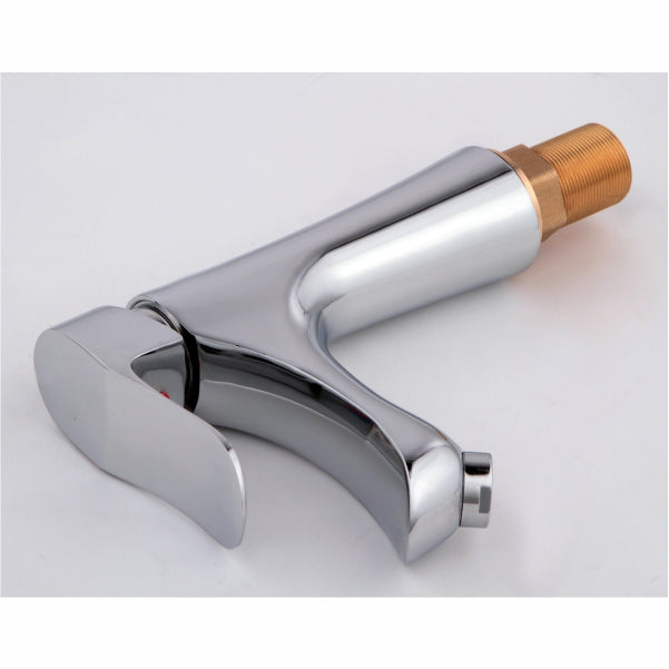 Chrome Basin Tap Upward Facing Curved