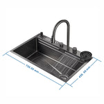 Rainfall Kitchen Mixer/sink Combo Dark Grey 1521G