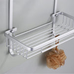Large Double Basket Square Chrome Modern Single Accessory Basket