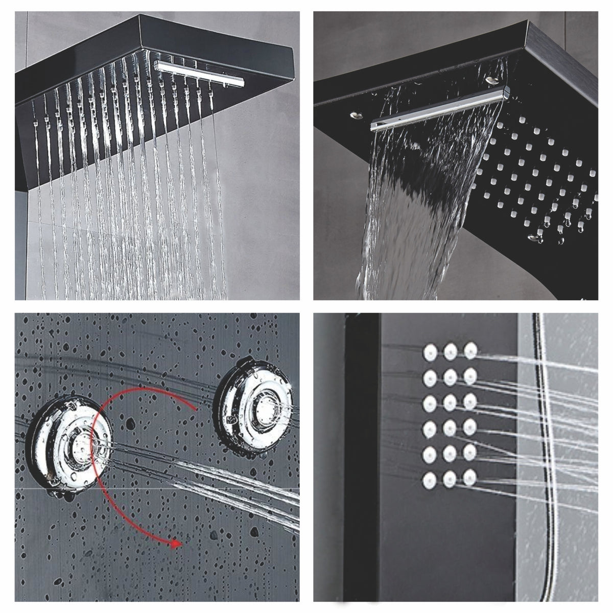 Shower Panel 851307 Black