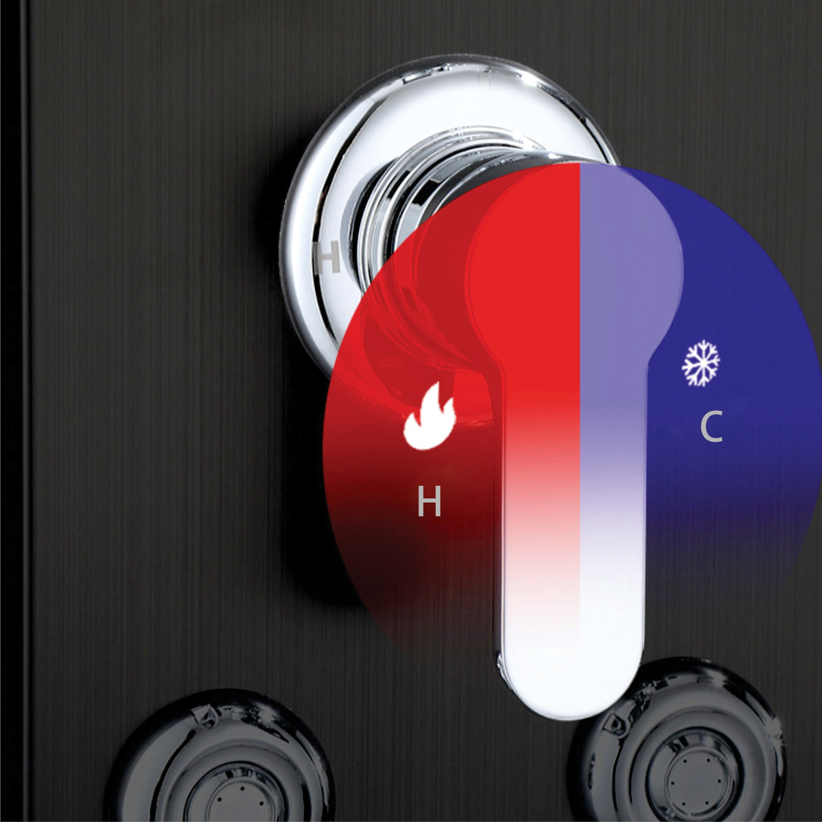 Shower Panel 851307 Black