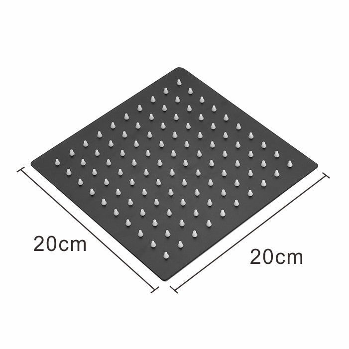 Shower Head 8" Square Matt Black