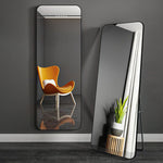 Free-standing or Wall-Mount Glass Mirror 966SB Black