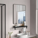 IFEEL Rounded Square Black Frame Mirrors 40X60CM