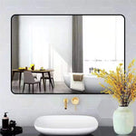 IFEEL Rounded Square Black Frame Mirrors 60X80CM