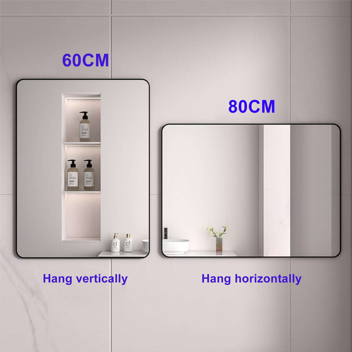 Black Frame Mirror 60*80966SB6080