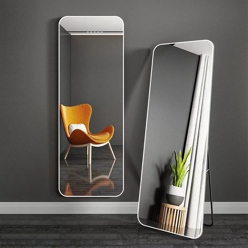 Free-standing or Wall-Mount Glass Mirror 966SW White