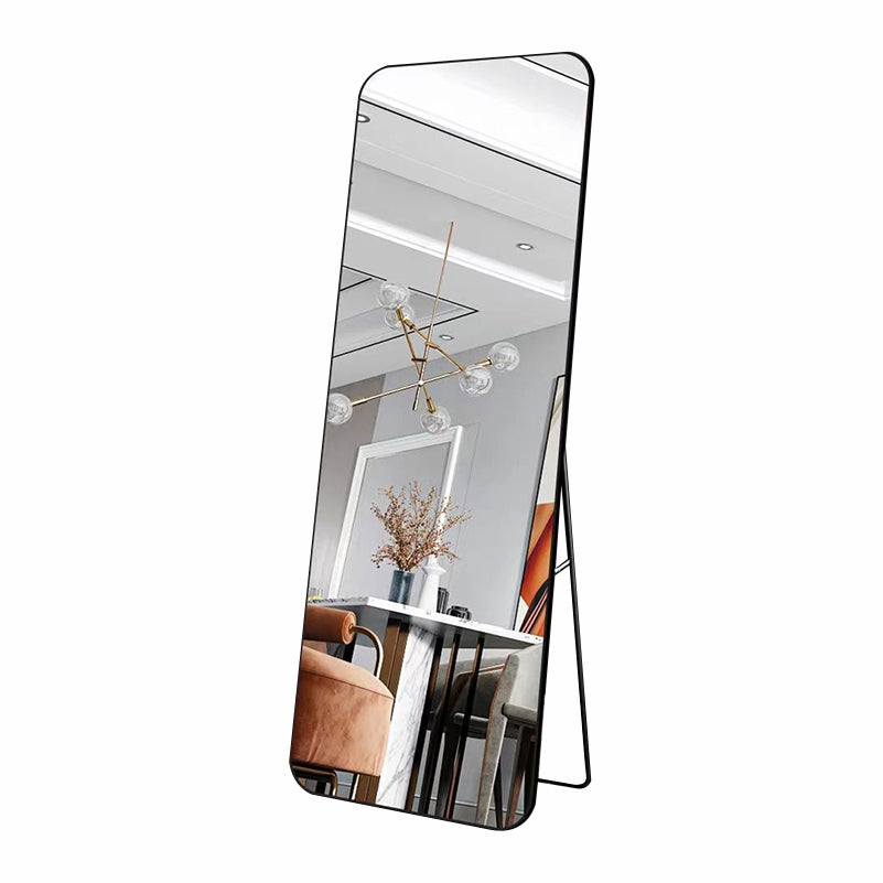 Free-standing or Wall-Mount Glass Mirror 966SB Black