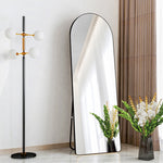 Freestanding or wall mounted arch mirror 967AB Black