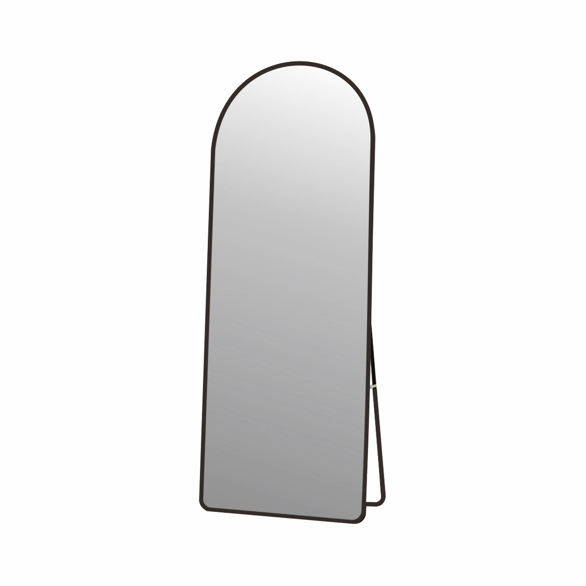 Freestanding or wall mounted arch mirror 967AB Black