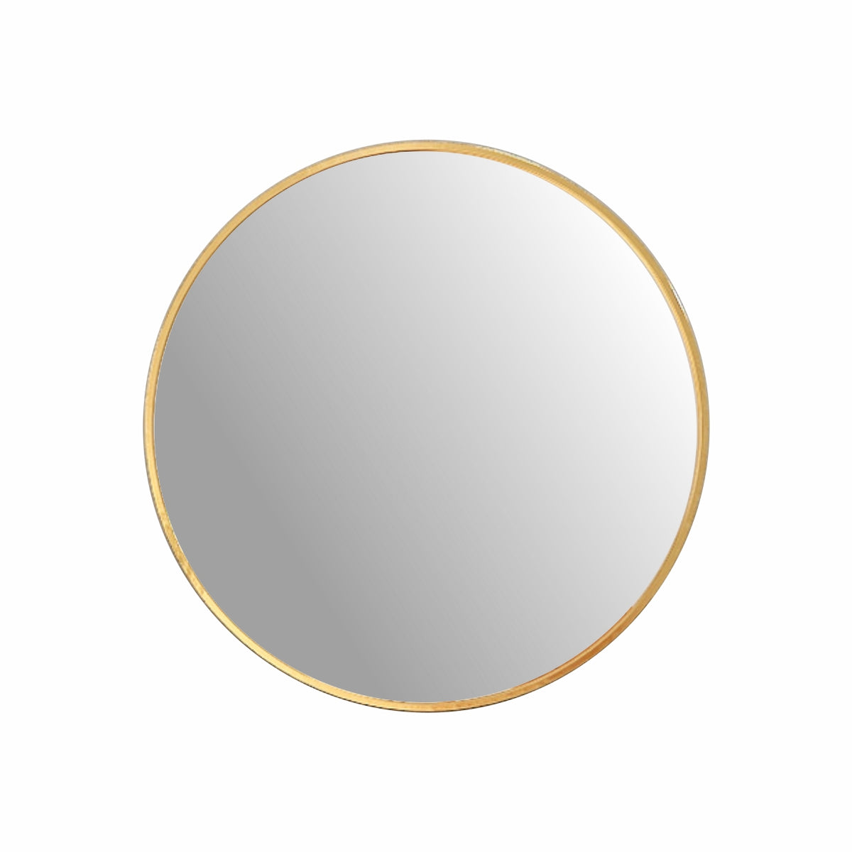 Modern Round Wall Mirror Aluminium Frame 969RG - 60cm Gold