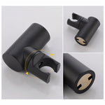 Bathtub Shower Taps Black Hand Shower with Holder & Hose and Shower Mixer A811B-B set