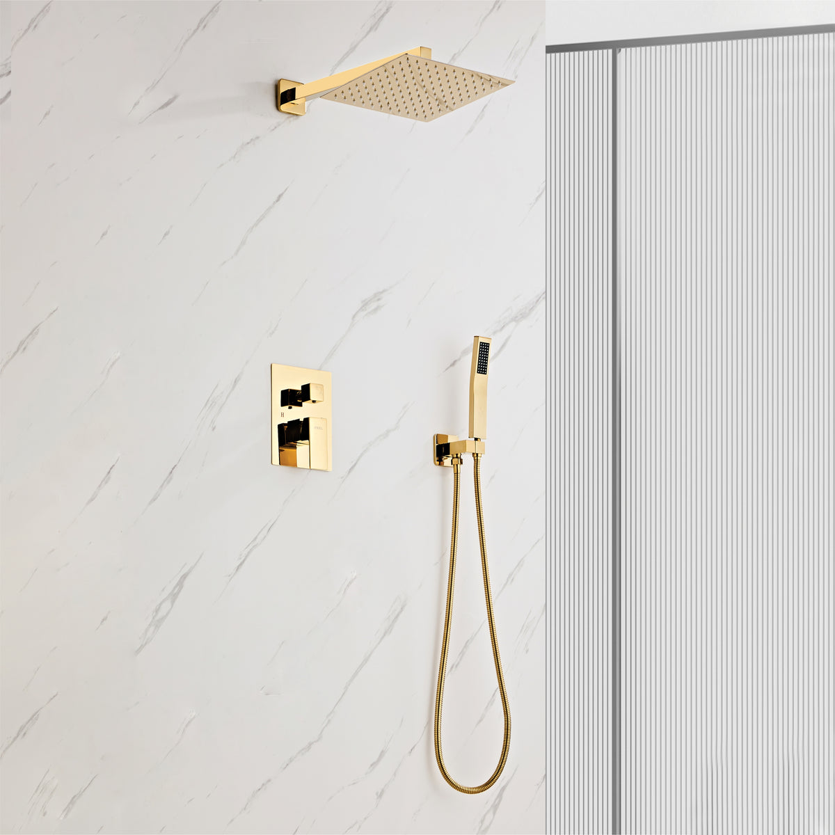 Shower Mixer Tap set F-A822GD-A set Gold