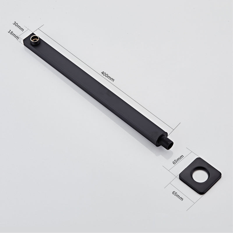 Black Shower & and Shower Arm & Shower Mixer A821B-A set