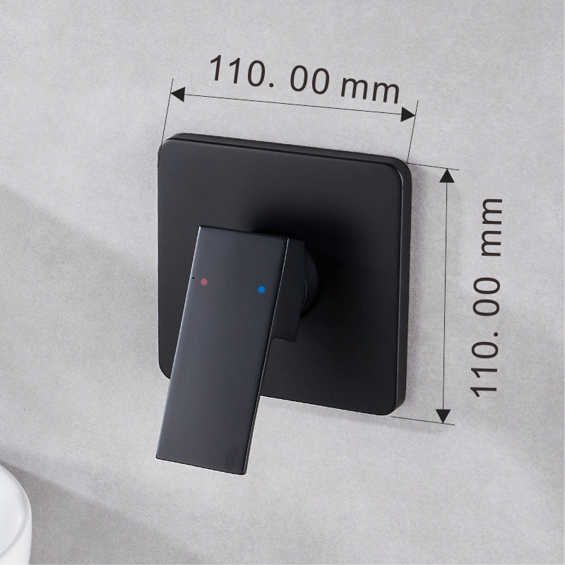 Black Shower & and Shower Arm & Shower Mixer A821B-A set