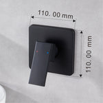 Black Shower & and Shower Arm & Shower Mixer A821B-A set