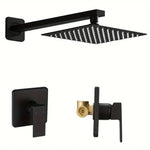 Black Shower & and Shower Arm & Shower Mixer A821B-A set