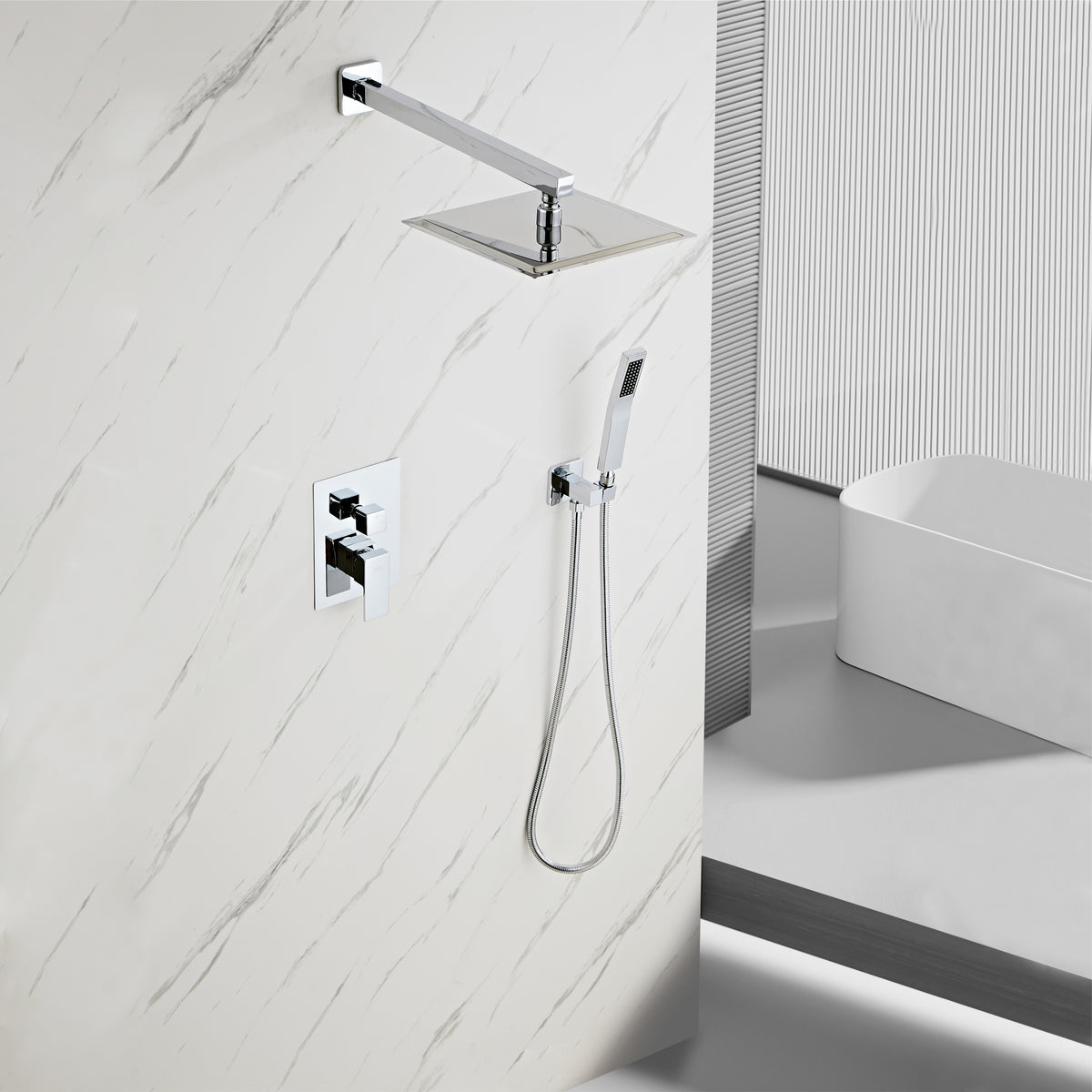 Shower Mixer Tap set F-A822C-A Chrome