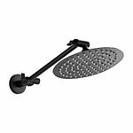 Angle adjustable showerhead kit 8"R Black A8RB