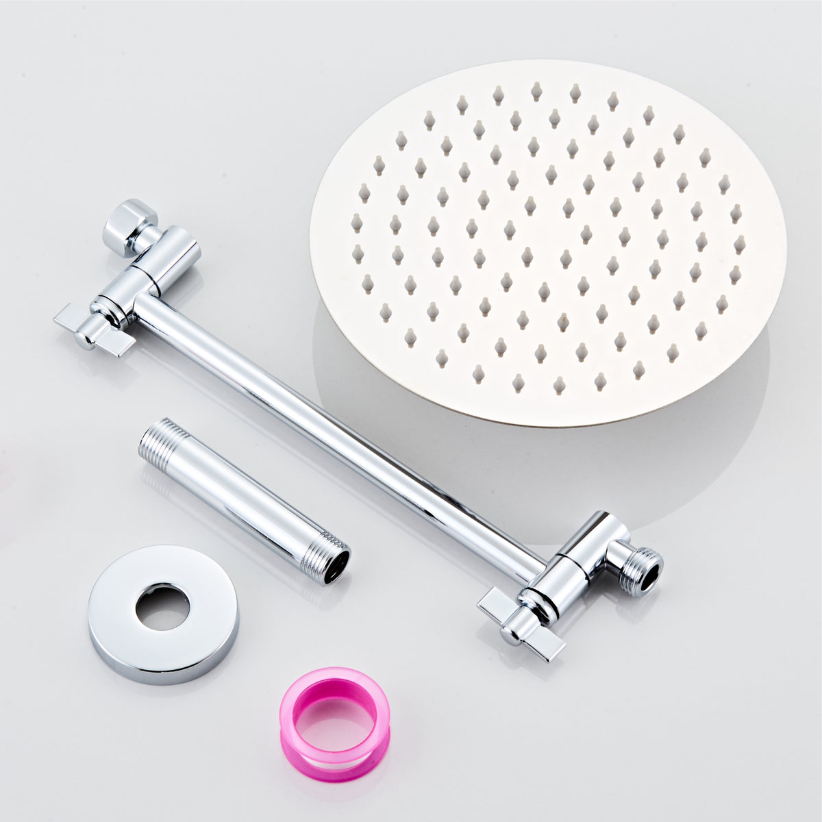 Angle adjustable showerhead kit 8"R Chrome A8RC