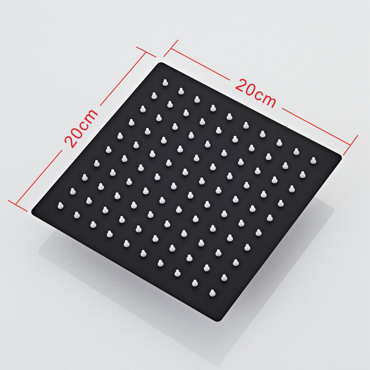 Black Shower Head With Ajustable with Shower Arm Knit A8SB