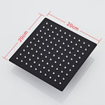 Black Shower Head With Ajustable with Shower Arm Knit A8SB