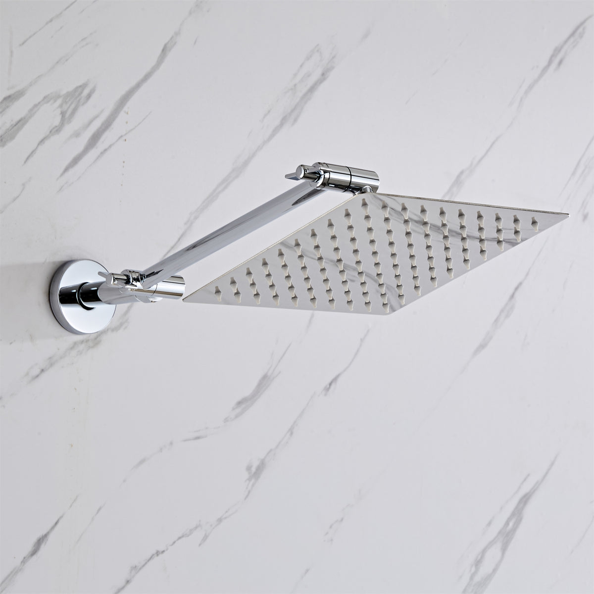 Angle adjustable showerhead kit 8"S Chrome A8SC