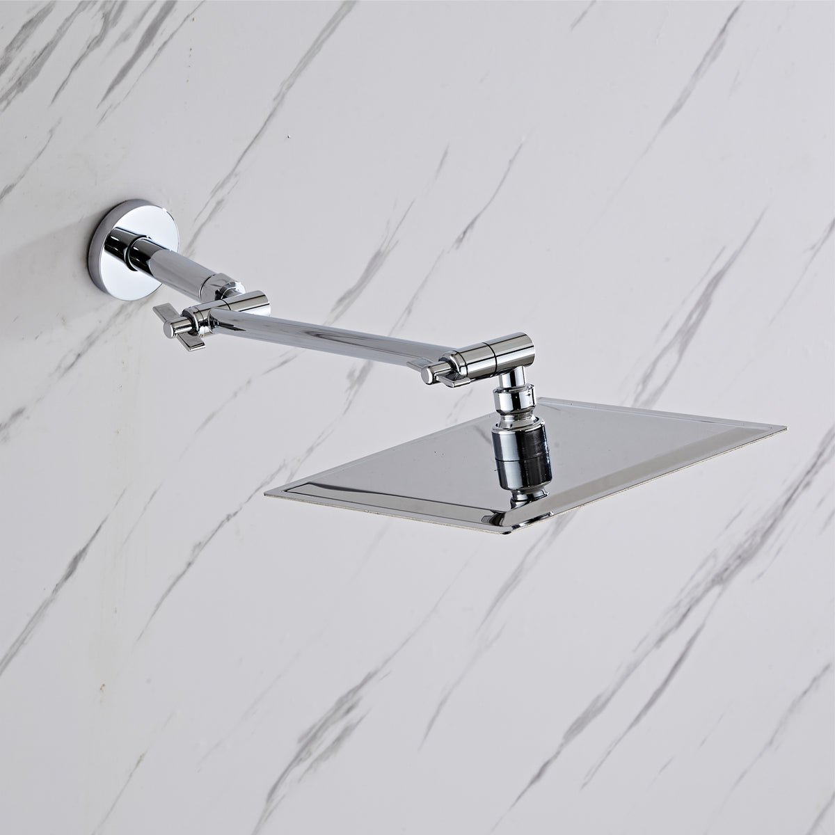 Angle adjustable showerhead kit 8"S Chrome A8SC