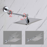 Angle adjustable showerhead kit 8"S Chrome A8SC