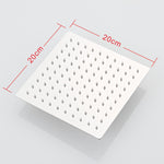 Angle adjustable showerhead kit 8"S Chrome A8SC