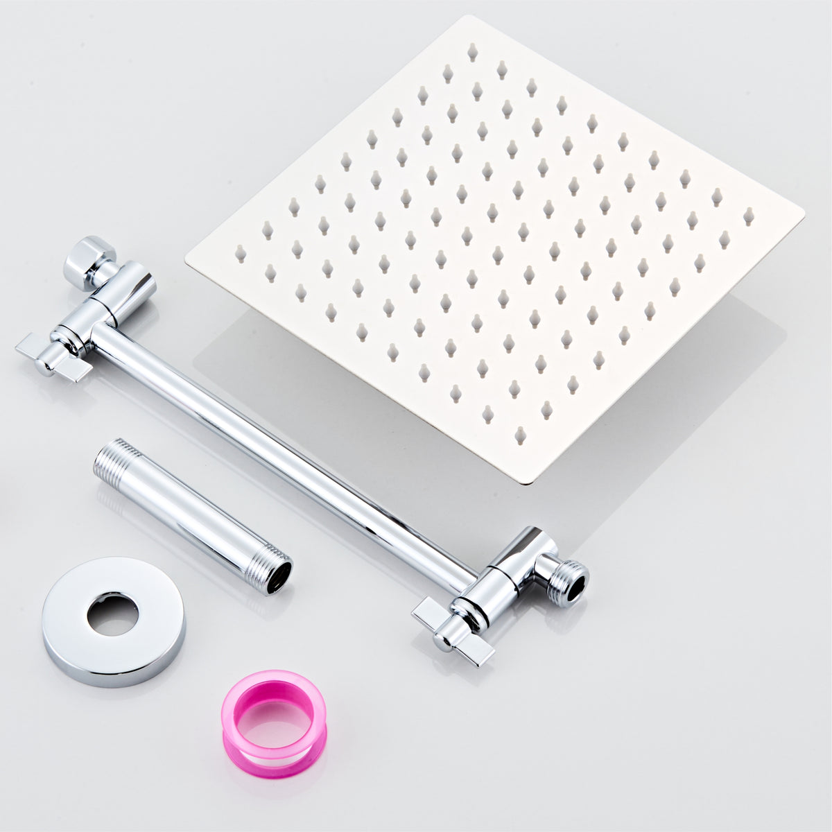 Angle adjustable showerhead kit 8"S Chrome A8SC