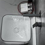 Wall Type Basin or Bath Mixer Tap AZ2151 Black