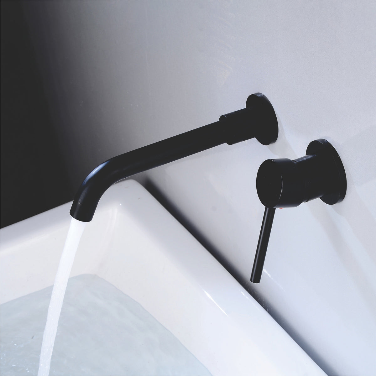 Wall Type Basin or Bath Mixer Tap AZ2152 Black
