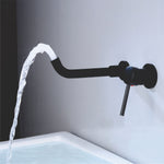 Wall Type Basin or Bath Mixer Tap AZ2152 Black