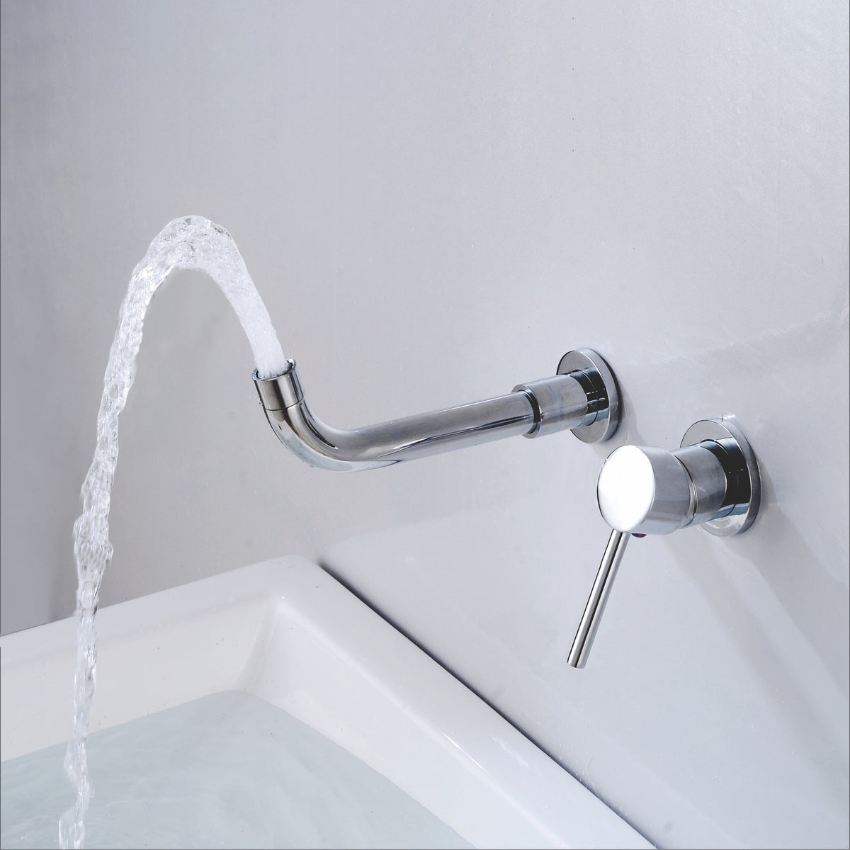 Wall Type Basin or Bath Mixer Tap AZ2152 Chrome