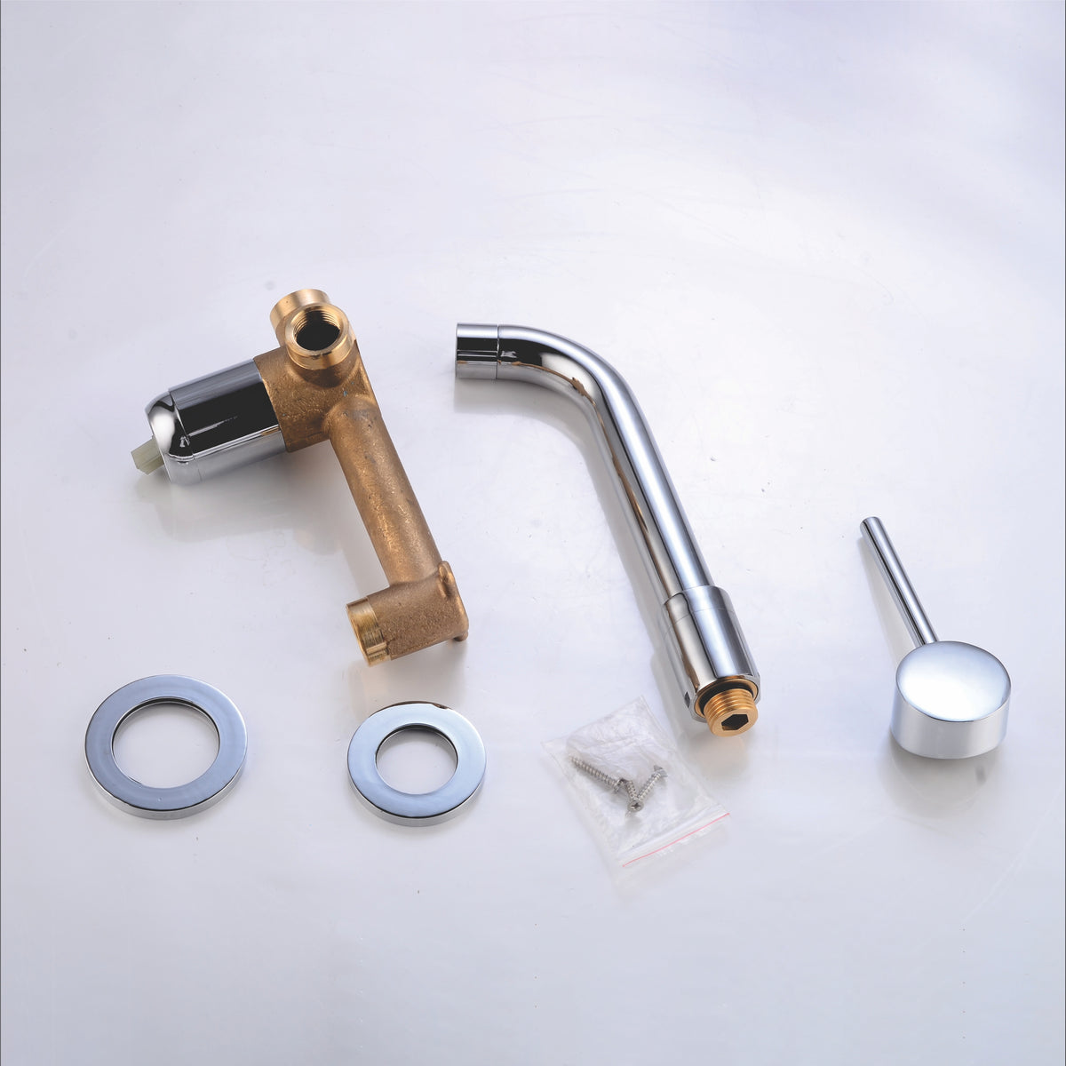 Wall Type Basin or Bath Mixer Tap AZ2152 Chrome