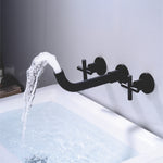 Wall Type Basin or Bath Mixer Tap AZ2153 Black