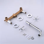 Wall Type Basin or Bath Mixer Tap AZ2153 Chrome